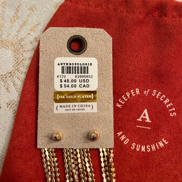 Anthropologie Crystal Crescent earrings - Picture 3 of 4